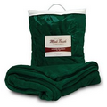 Mink Touch Luxury Blanket 50"X60" -- Forest Green -- (Embroidered) ***FREE RUSH***